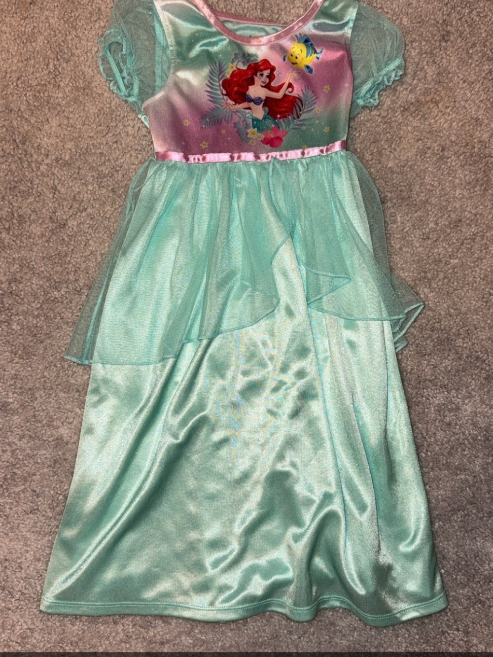 The Little Mermaid Ariel Nightgown Dress - Aqua & Pink